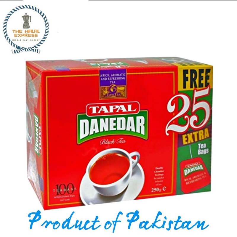 

Tapal Danedar Black Tea 100 tea Bags bonus 25 tea bags