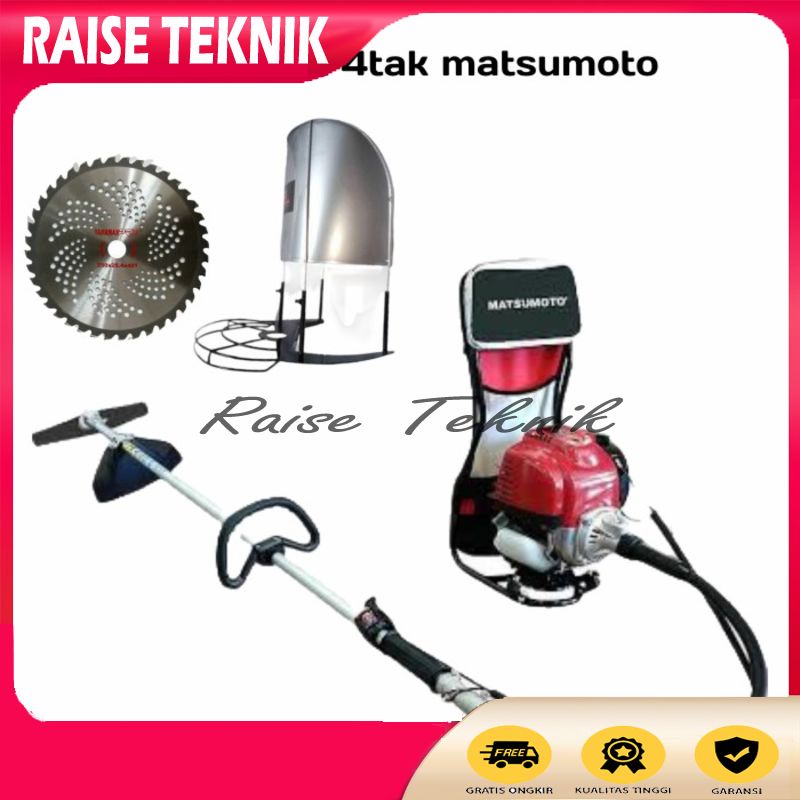 MESIN POTONG RUMPUT 4TAK MATSUMOTO MBC 435HD + TUDUNG PADI