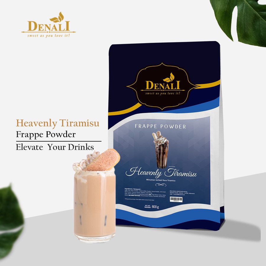 

Denali Heavenly Tiramisu Powder - 800 gr (Powder Minuman Caffe)