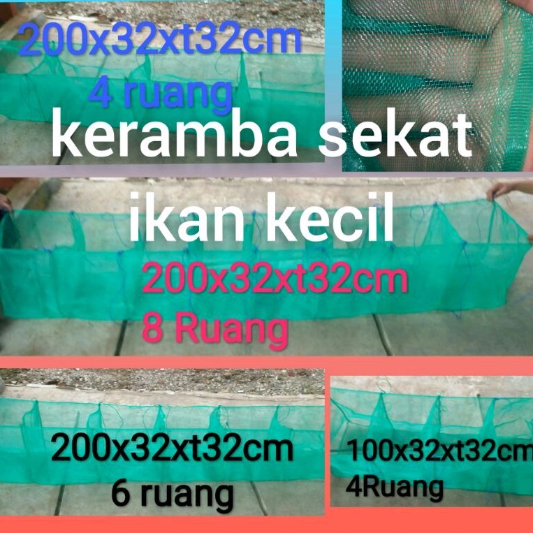 keramba ikan kecil kerambah ikan karamba ikan keramba sekat ikan cupang ikan guppy 2 sekat 4 sekat 6
