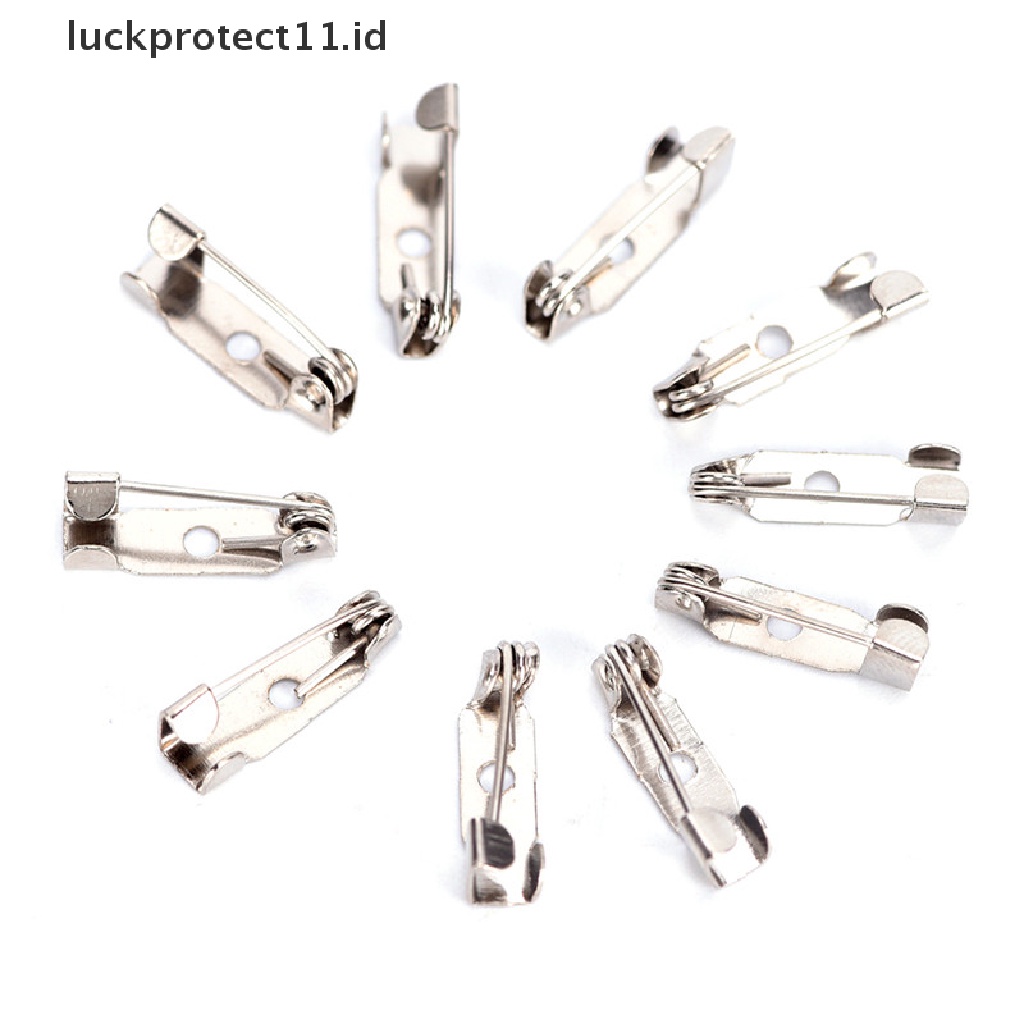 /Fashion Hot// Fashion// 10pcs Safety Brooch Catch Bar Locking Pins Temuan Dasar Belakang DIY Craft 15-40mm.