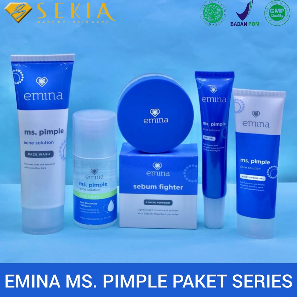 Emina Ms Pimple Acne Solution Series / Emina Ms Pimple Series Paket