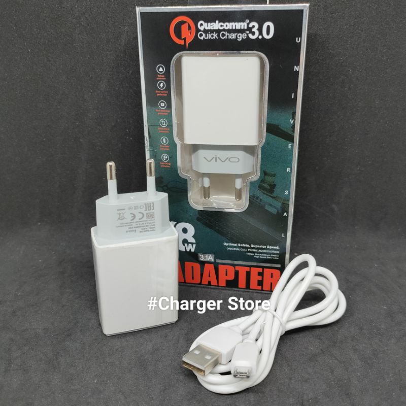 Charger Vivo 18W Fast Charging 5V 3.1A ORI Micro USB