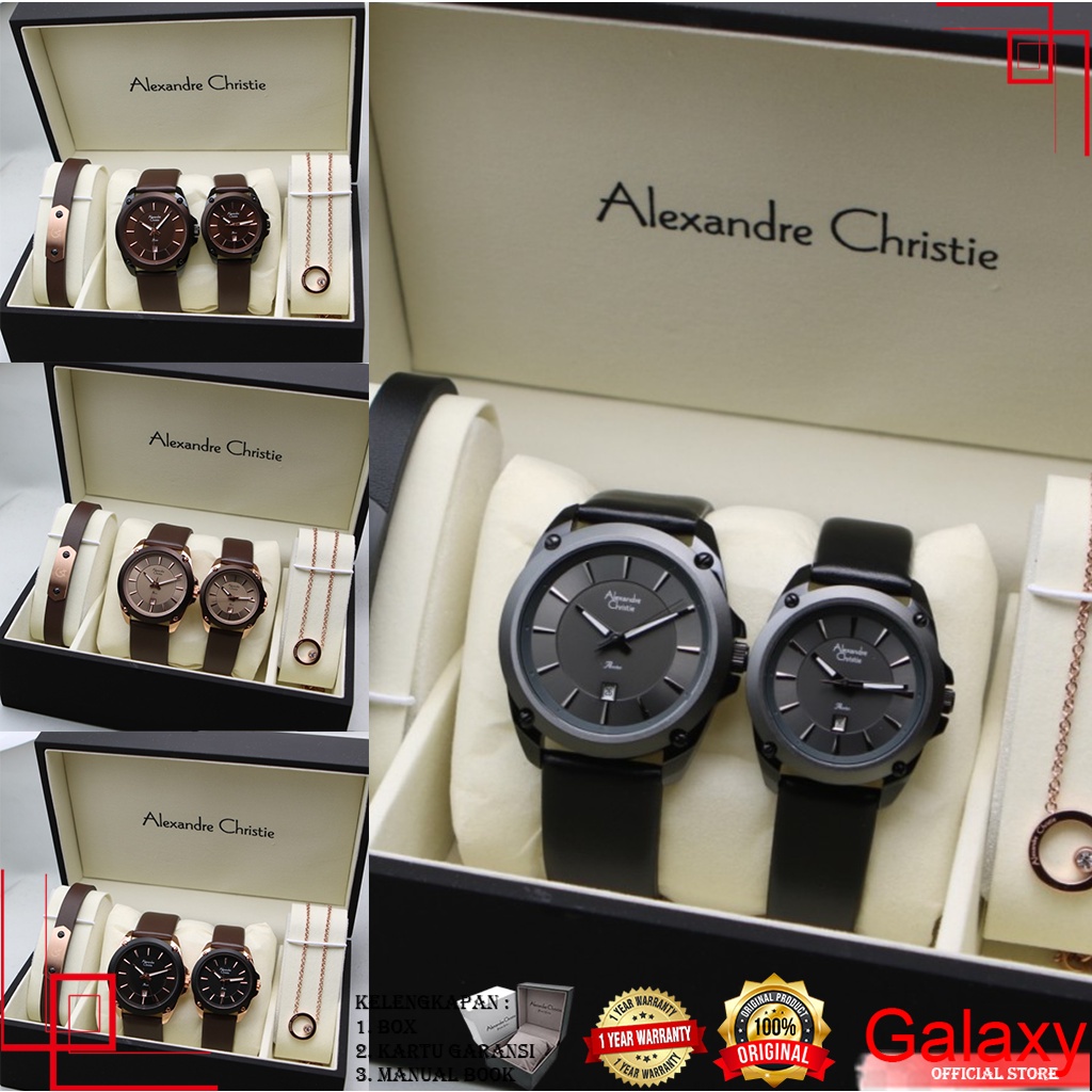 ALEXANDRE CHRISTIE JAM TANGAN COUPLE / JAM TANGAN PASANGAN JAM TANGAN ALEXANDRE CHRISTIE ORIGINAL JA