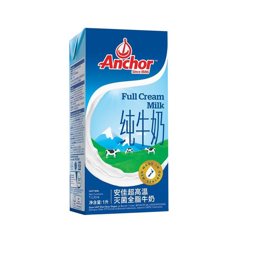 

Hot Sale !! Anchor Full Cream UHT Milk 1 L