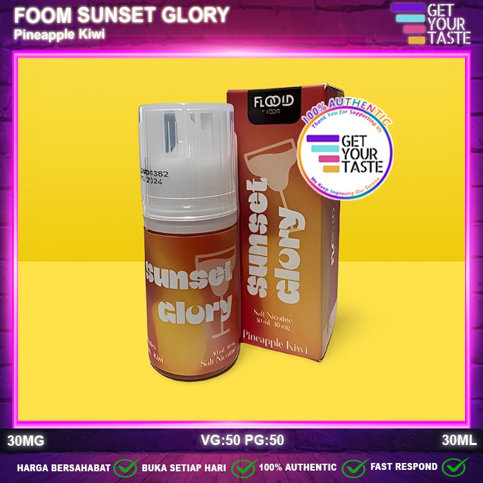 Liquid Foom Sunset Glory Pineapple Kiwi Salt Nic 30ML Drink Series Saltnic