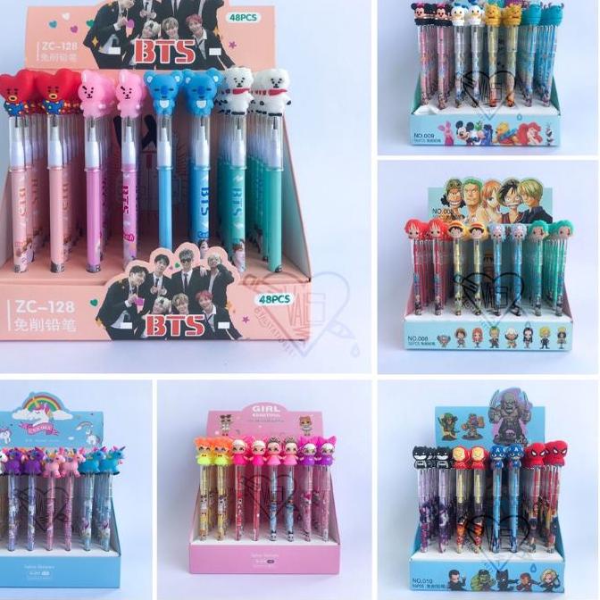 

Banyak Peminat (48pcs) PENSIL BENSIA SAMBUNG TUSUK / PENSIL LANTU CABUT PASANG MOTIF LUCU!!