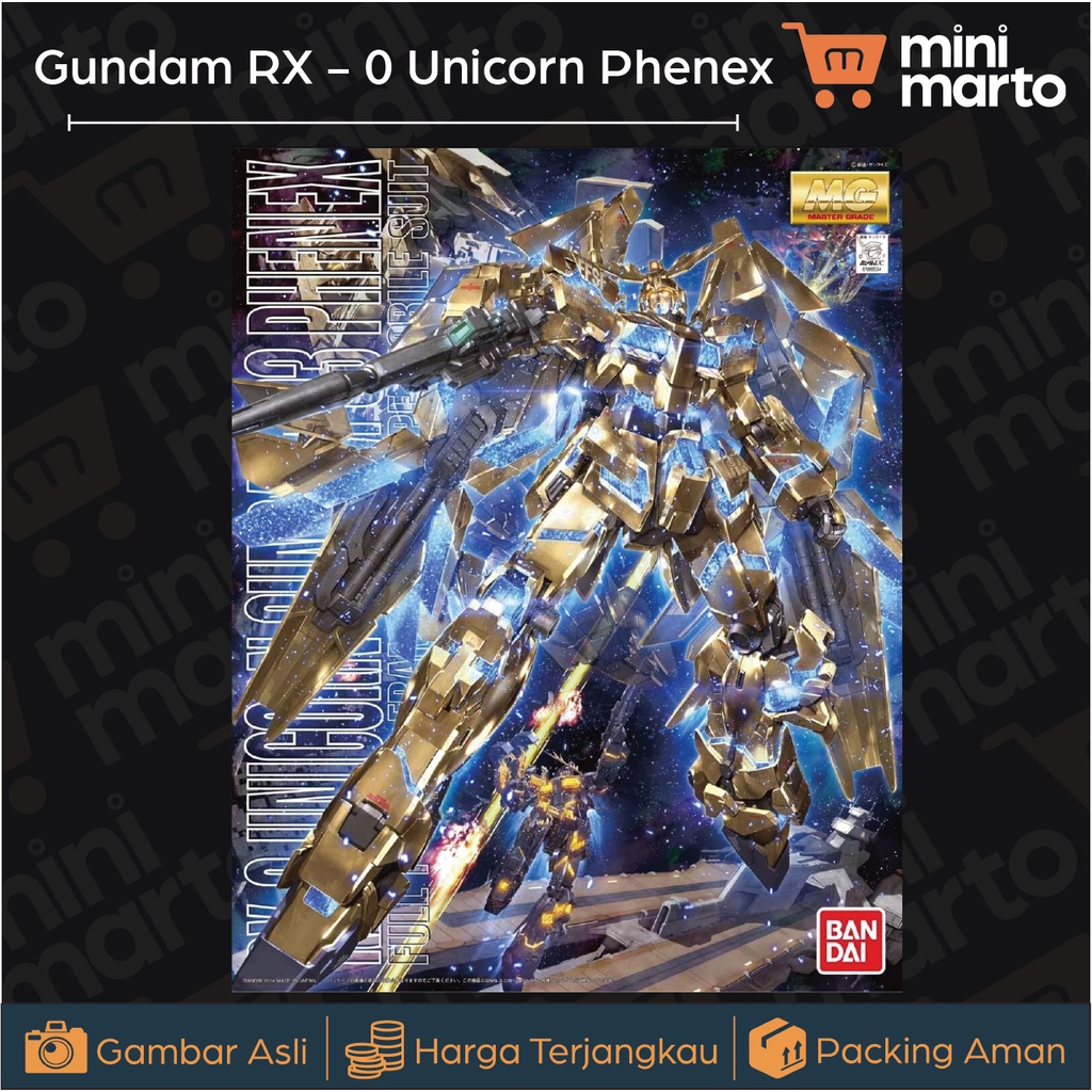 Bandai Gundam RX - 0 Unicorn Phenex MG - Minimarto