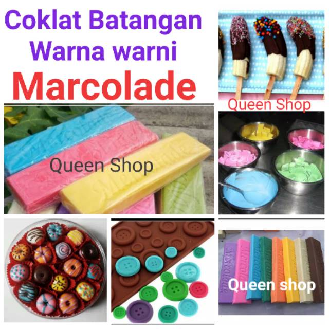 

Coklat Blok Batangan Warna Warni Marcolade/Mercolade