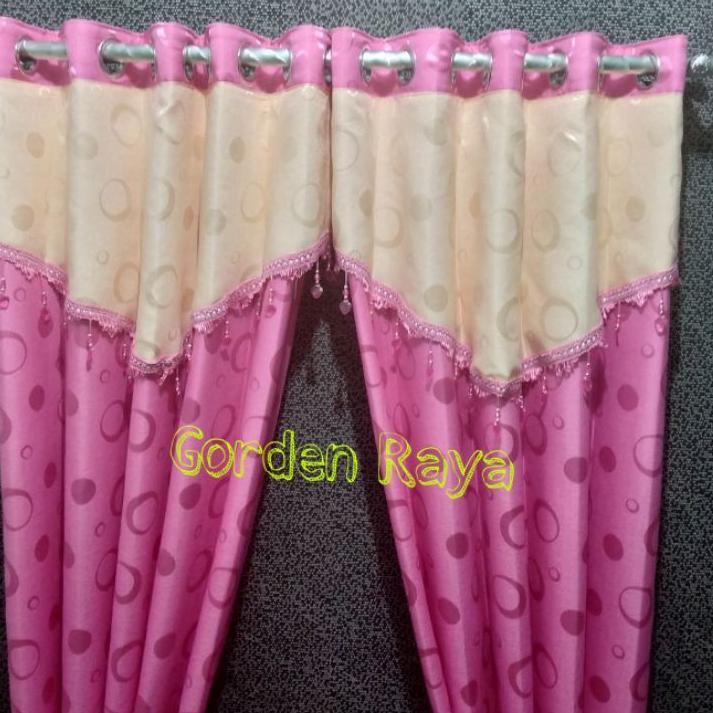 Terbaru GORDEN JENDELA PINTU PONI RENDA KRISTAL TIRAI JENDELA PINTU PONI RENDA KRISTAL EMBOS MURAH
