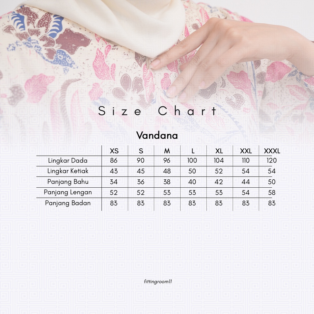 FITTINGROOM11 Blouse Batik - Vandana Blouse Bunga