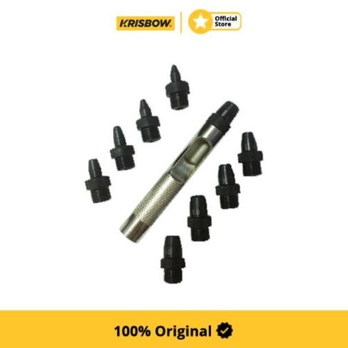 

Krisbow Set 10 Pcs Hollow Punch 2-10 Mm