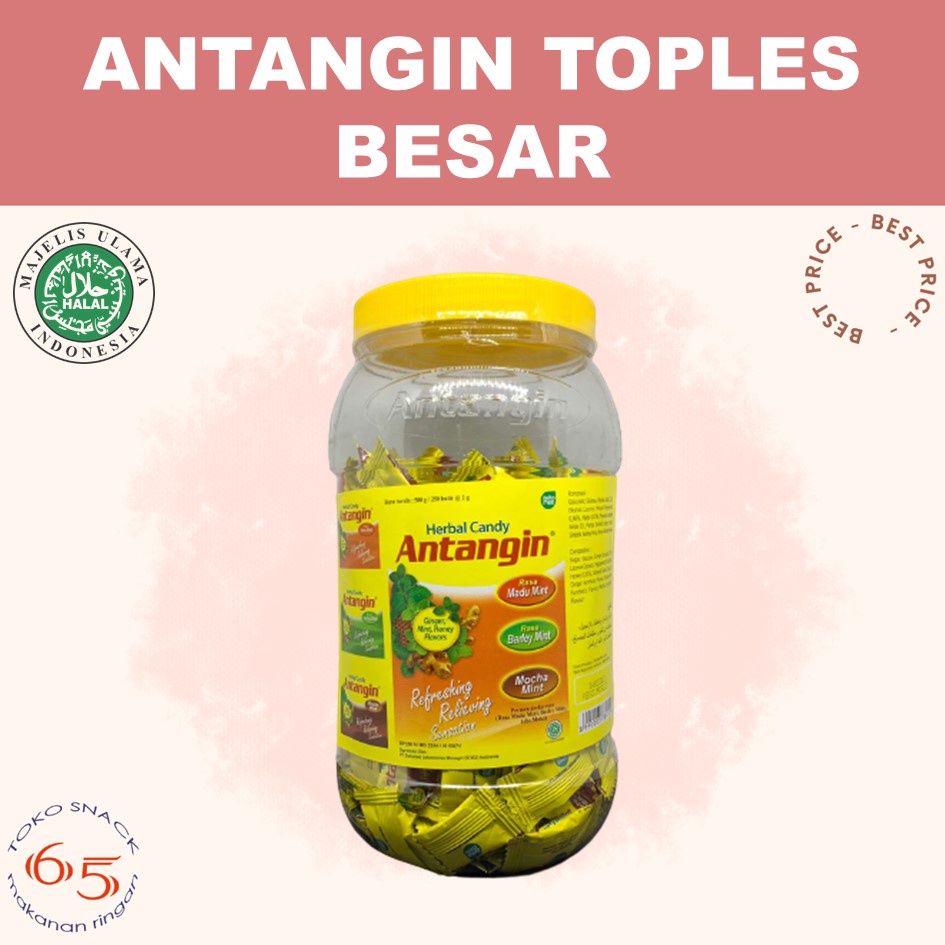 

Antangin Toples Besar 250. Permen herbal. TOPLES