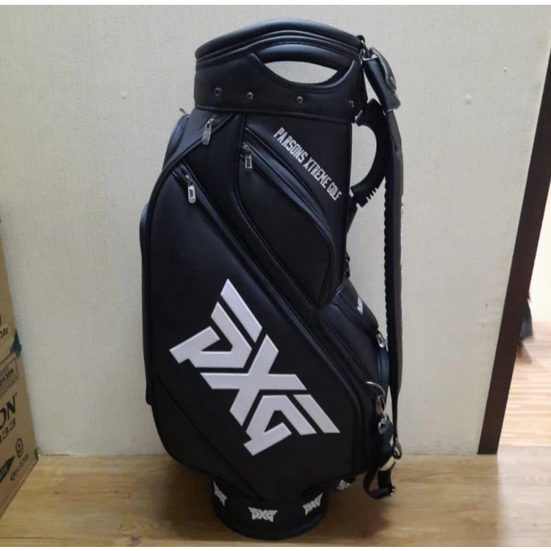 Cart Bag Parson Extreme Golf Tour Tas Stick Club Golf Hitam Putih