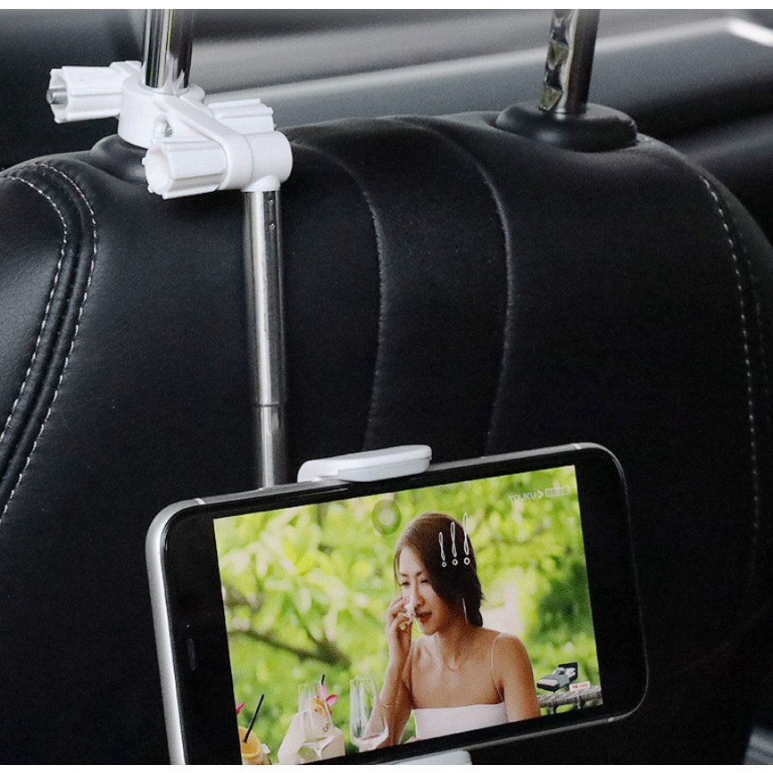 Holder Hp Gantung Mobil Jepit Spion Tengah Jok Mobil Putar 360 Derajat Car Phone Bracket