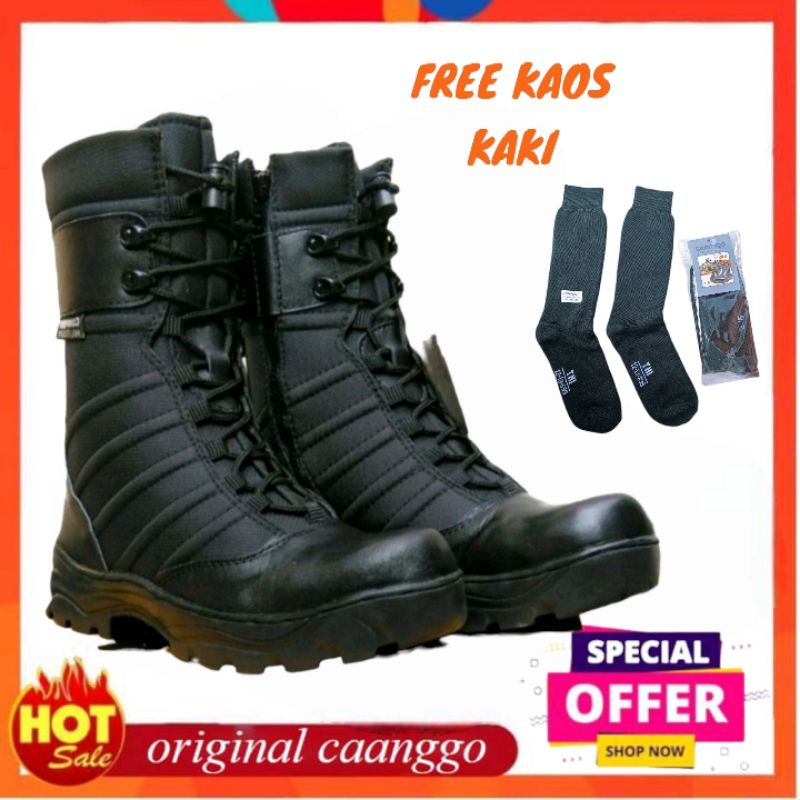 SEPATU NINJA ORIGINAL Caanggo military pdl ninja KULIT tanpa semir