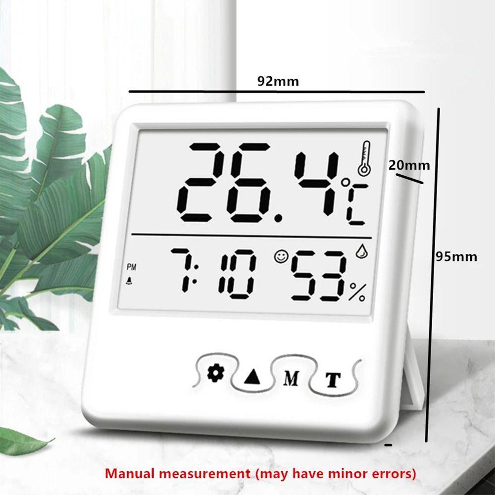 Top Digital Thermo-Hygrometer Thermo-Hygrometer Profesional Nyaman Stasiun Cuaca Sensor Suhu