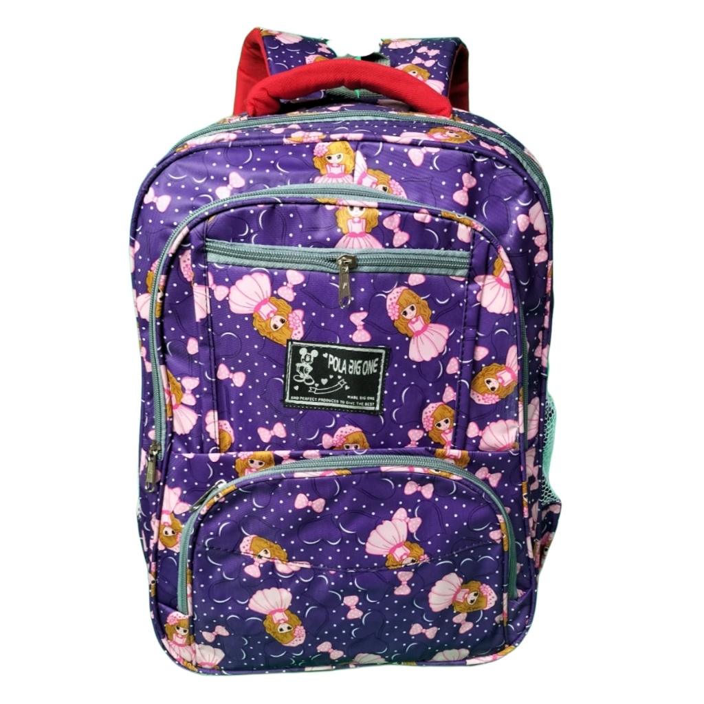 Tas Wanita Ransel Laptop Unisex Tas Ransel Backpack Warna Ungu