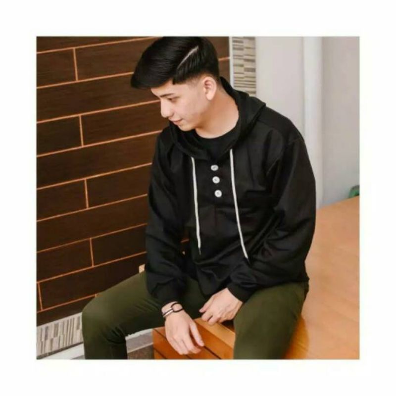 Hoodie polos kancing Cosmo swag Harajuku// jumper sweetshirt kupluk saku dewasa wanita pria perempuan laki cewe cowo unisex bahan fleece// hudie distro viral// Women Man Loose Pullover print sablon outwear rushing girl