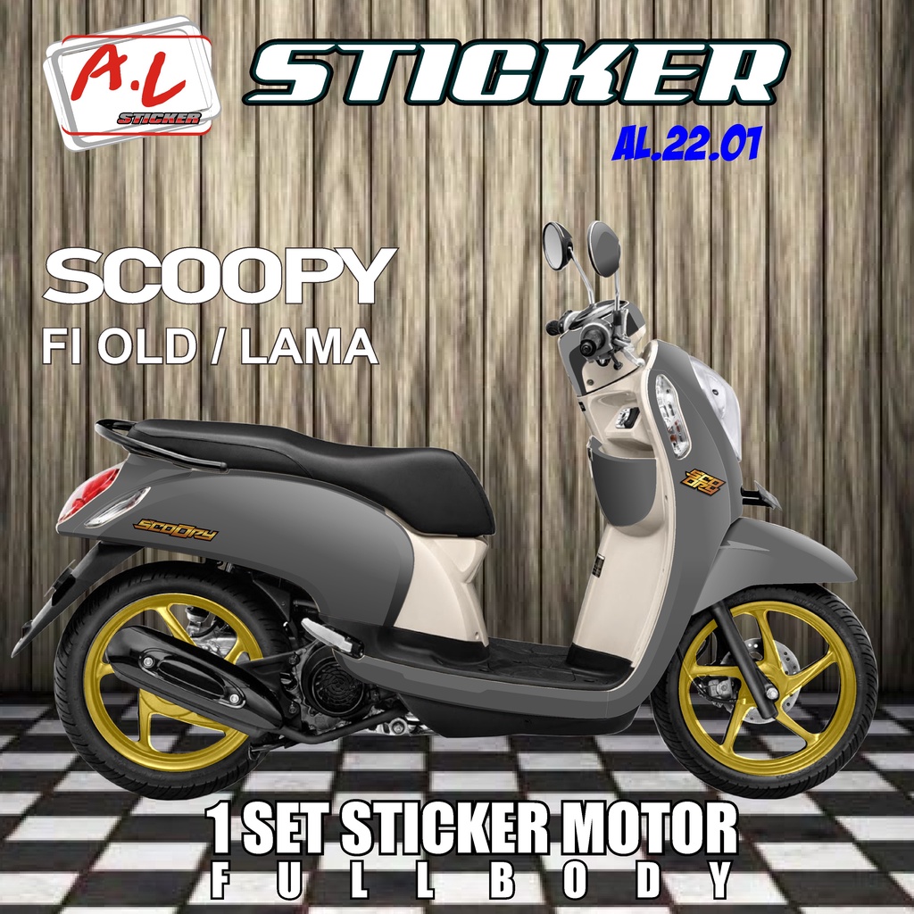 Jual COD Decal Dekal Sticker Stiker Striping scoopy SCOOPY FI OLD