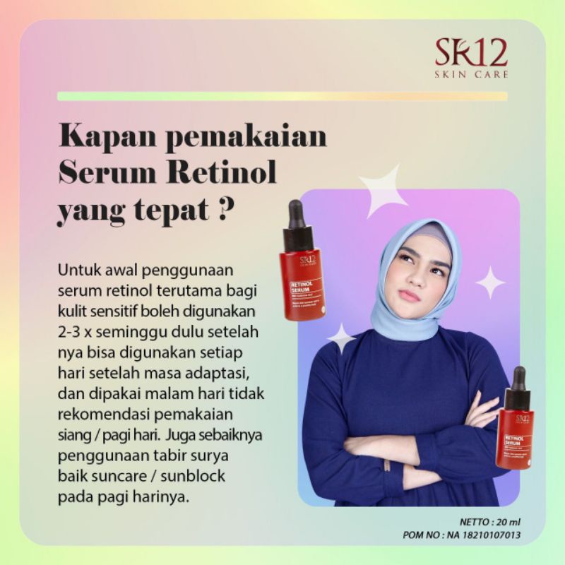 Serum Glowing SR12 Retinol Serum SR12 Skincare Flek Hitam Dark Spot Perawatan Wajah Kenyal Sehat Pencerah Ori BPOM