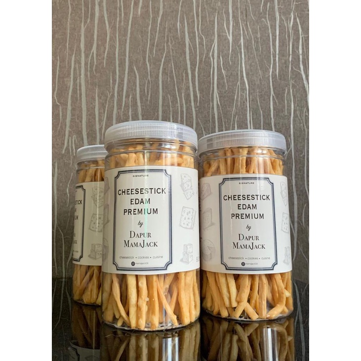 

Cheese Stick Renyah Premium Keju Edam toples 1000ML Berat 215gram