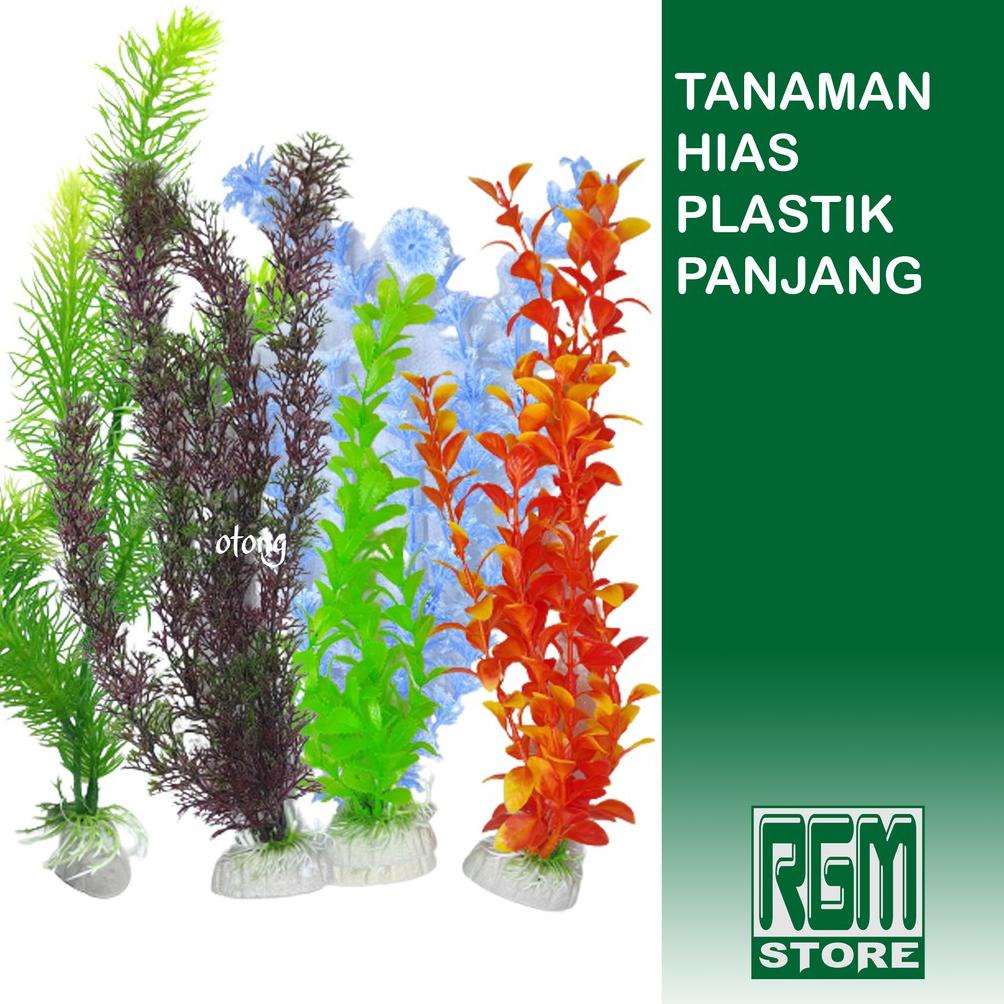 tanaman besar hias hiasan plastik sintetis aksesoris aquarium aquascape