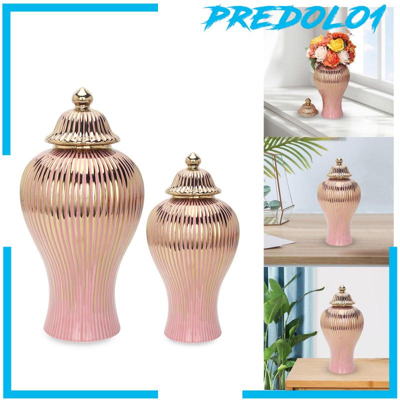 [Predolo1] Toples Jahe Porcelain Mewah Ringan Vas Bunga Keramik Rangkaian Bunga