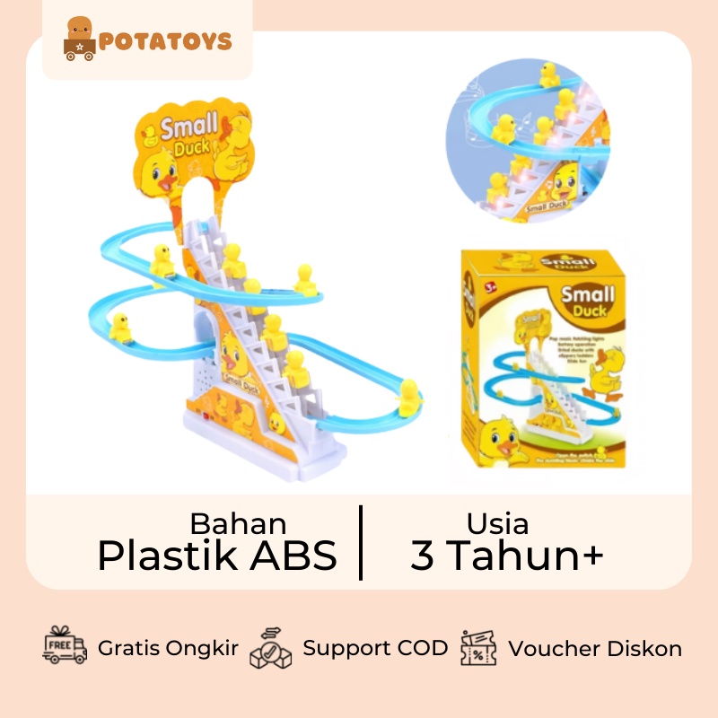 [ Potatoys ] Mainan Track Silde / Mainan Seluncur Bebek / Bebek Tangga