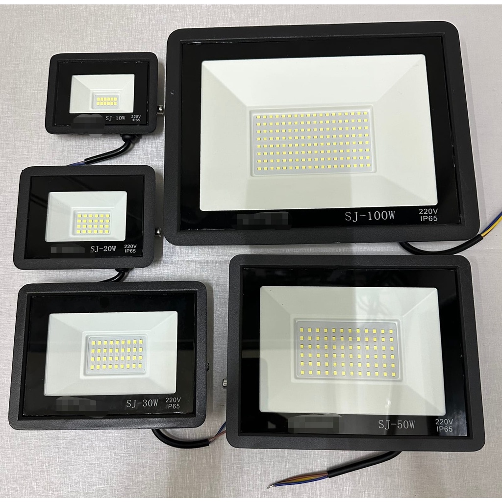 Lampu Led Sorot Tembak Flood Light lampu outdor 10watt-100watt WH/WW
