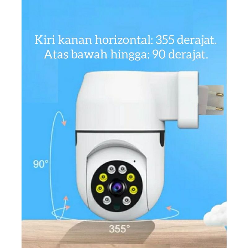 Kamera CCTV PTZ Stop Kontak Ip Camera Wifi V380 Pro 720p HD Night Vision Infrared Motion Track Alarm