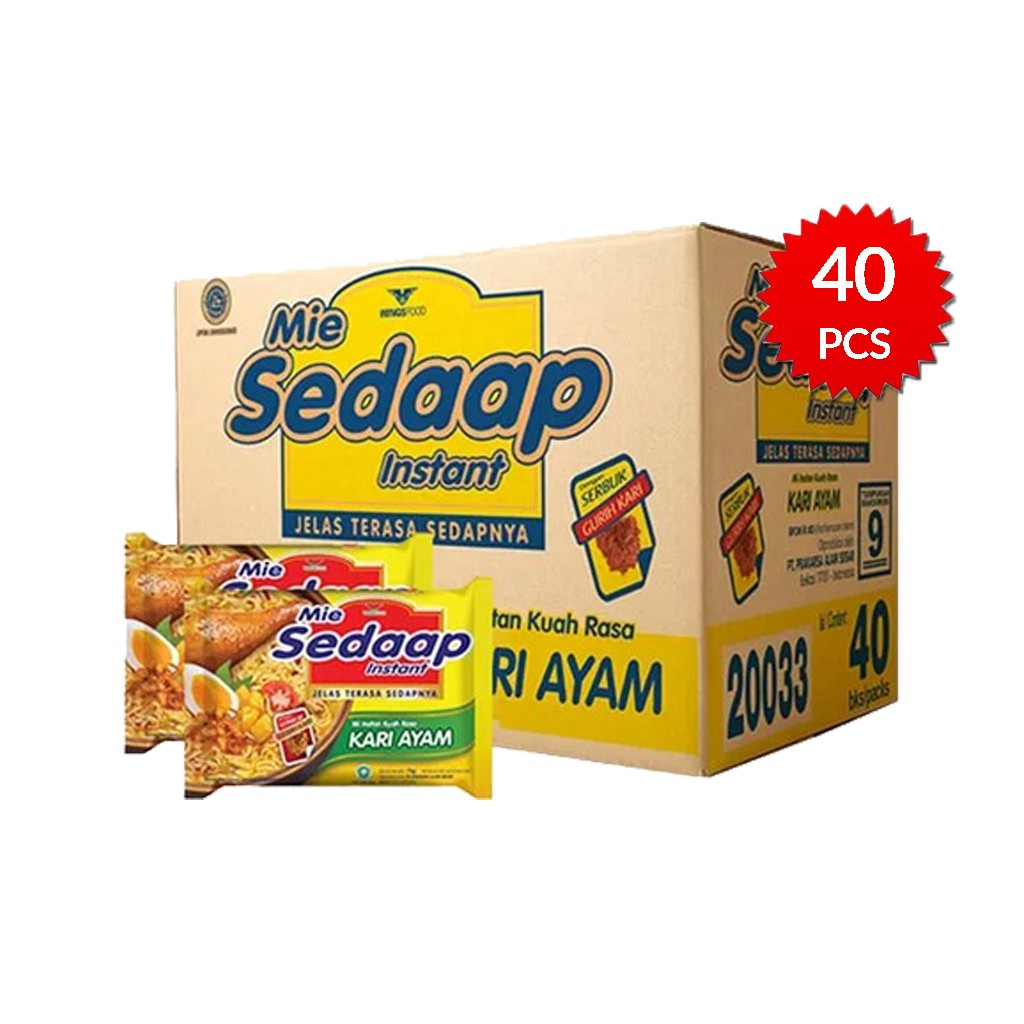 

Sedaap Kari Ayam 72gram 1DUS isi 40pcs