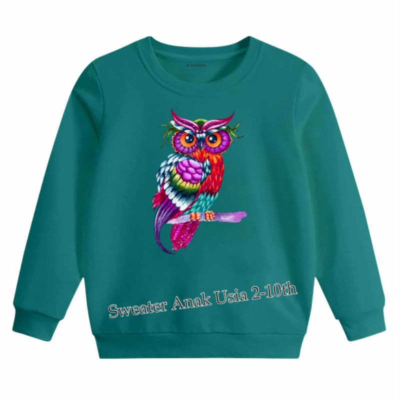 ((IB))SWEATER ANAK UNISEX/BIRD DIGITAL SABLON