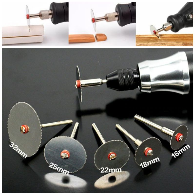Mata gergaji mini grinder tuner 5pcs/ 5ukuran mata potong grinder mini