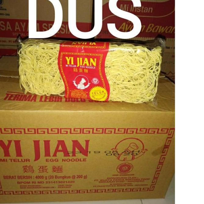 

TR6❋ Mie Telur Yi Jian Kecil isi 20pcs Per-Dus Koleksi Terbaru