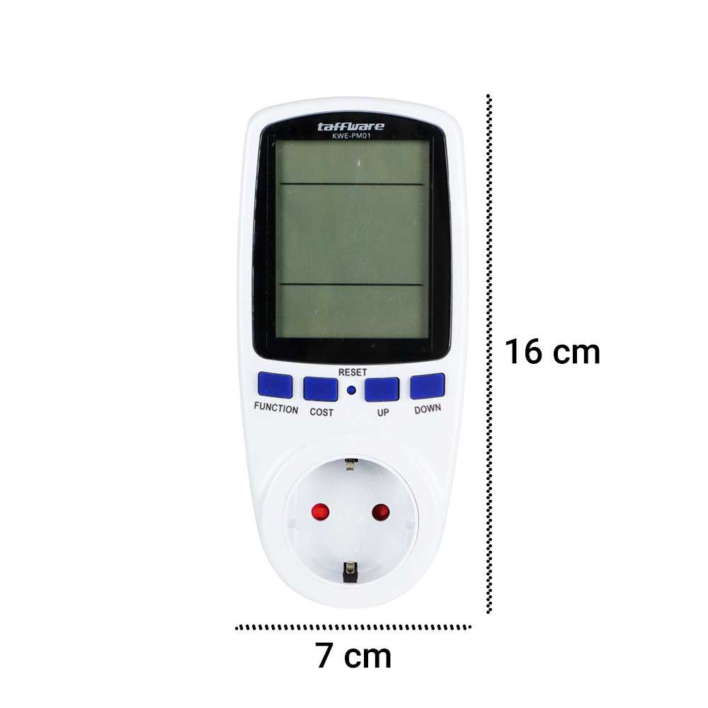 Watt Meter Stop Kontak Pengukur Daya Listrik Alat Tes kWh Tegangan Arus Daya Listrik Ampere listrik Rumah Multifungsi