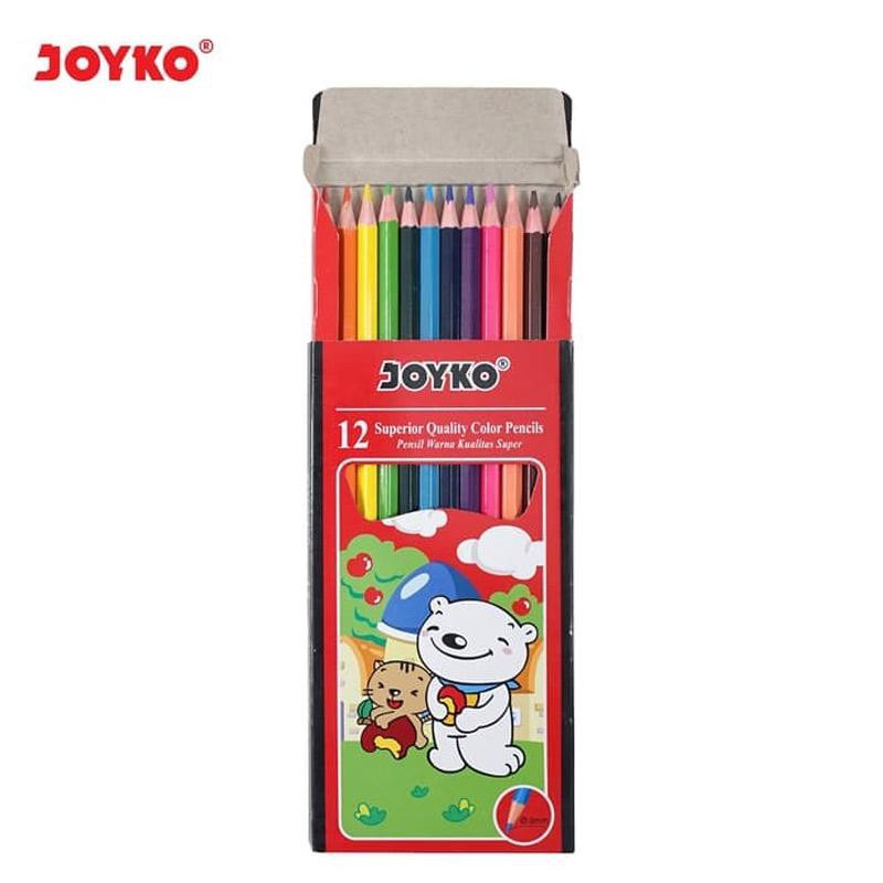 

Pensil Warna Joyko CP-12PB Ukuran Panjang Color Pencils (12 Warna)