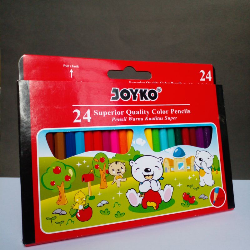 

PENSIL WARNA / COLOR PENCIL JOYKO ISI 24 PENDEK CP-S24