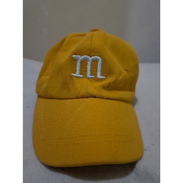 Topi anak logo m kuning