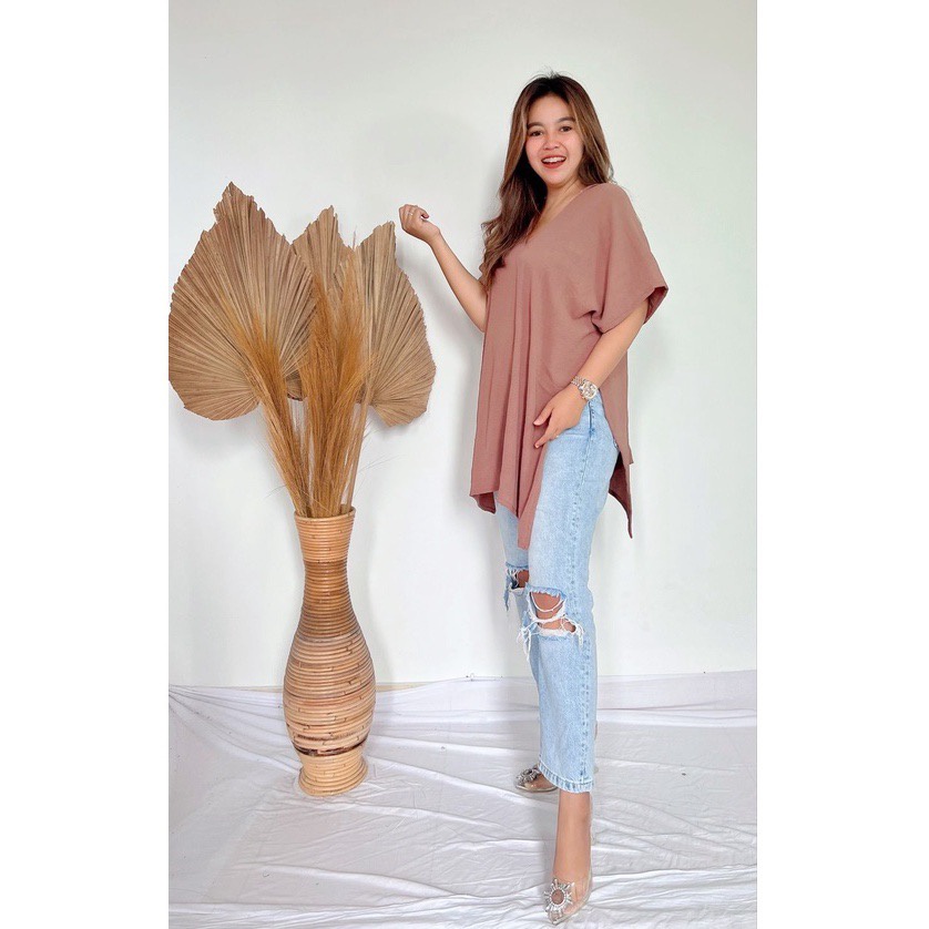 BEFAST - ZFS Atasan CLONI Rayon Diamond / LONG SQUARE ATASAN WANITA / Atasan Wanita Model Terbaru / Blouse Maxy Polos / Fashion kekinian Remaja ABG / Blouse V-neck Trendy / Terlaris / Outift Selebgram Wanita