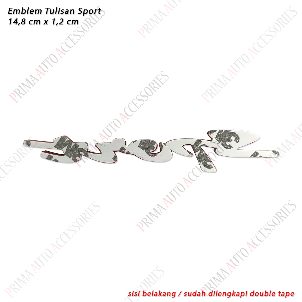 Emblem Mobil (Tulisan) SPORT 14,8 cm