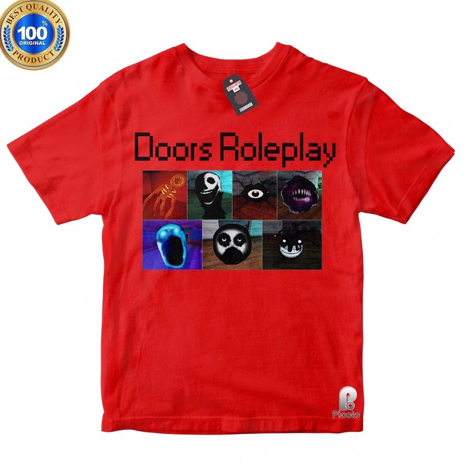 BAJU ANAK ROBLOX KAOS ATASAN ANAK ALL MONSTER + MORPHS IN DOORS ROLEPLAY [ROBLOX] Bahan COTTUN