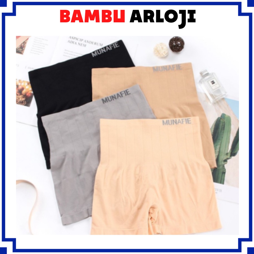 BAJ Celana Slimming Pants Munafie High Waist Boxer Celana Korset Munafie Bentuk Petak Celana Pengecil Perut Import Murah CD008