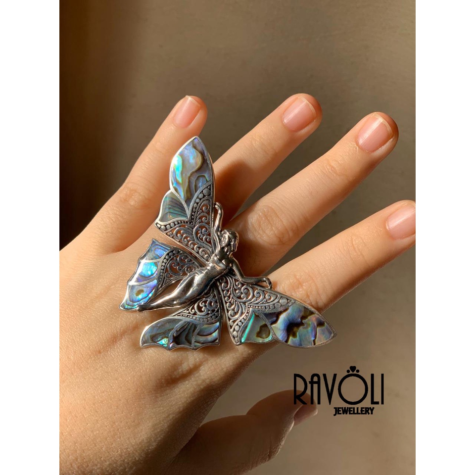 [RAVOLI JEWELLERY] Silver 925 Butterfly Ring - Cincin Silver 925 Bali ORI