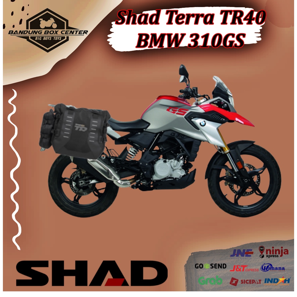 SideBag Shad Terra TR40 Tas Samping BMW 310 GS Terra TR 40 BMW GS310 Side Bag Shad BMW 310GS