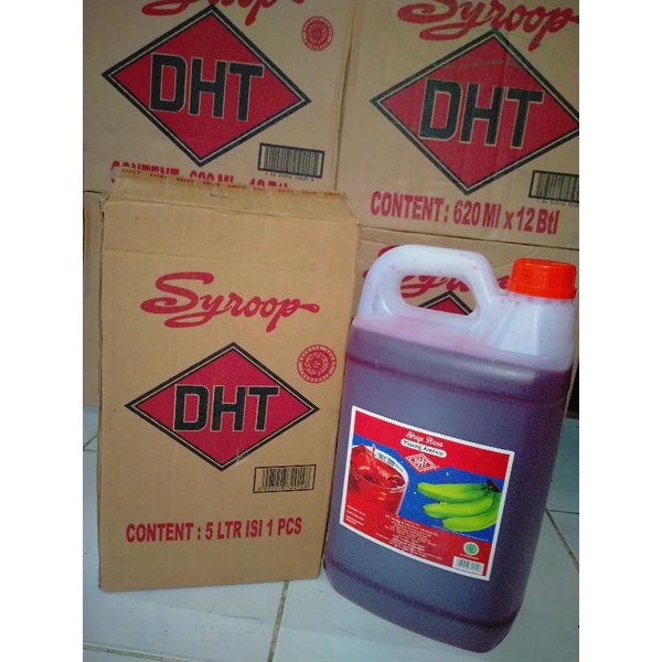 

sirup DHT pisang Ambon asli 100% Makassar isi 5 liter 1 pcs