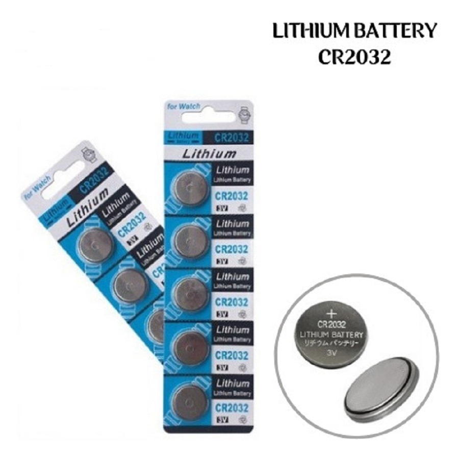 Baterai Batrai Kancing Coin CR2032 CR 2032 Beterai Jam Remot Mobil