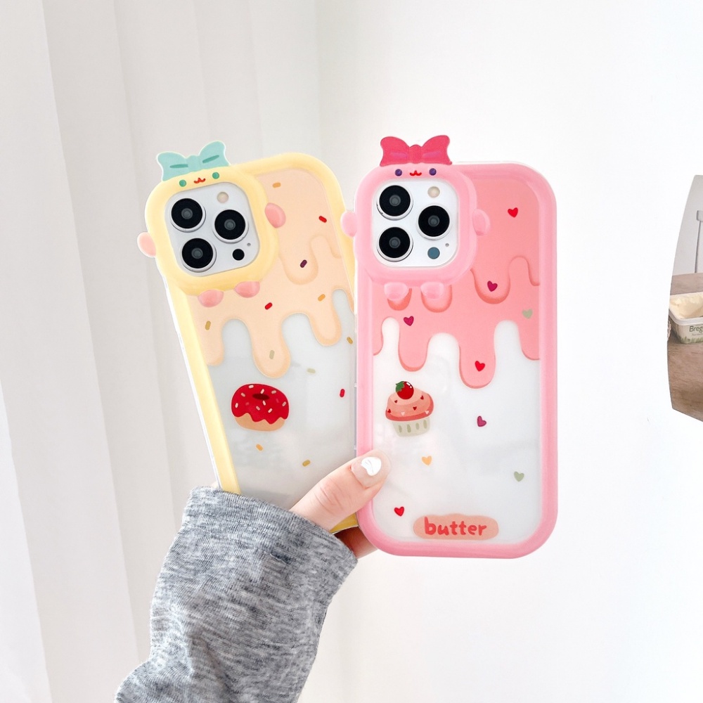 Realme 10 C55 C33 C35 C30 C31 C25Y C25 C25s 9i C21 C12 C11 C20 C21Y C17 C15 C3 5i 6i 7i 5s C2 Narzo 50A Prime Case Ice Cream Strawberry Cake Monster Lensa Donat Soft TPU Cover BY