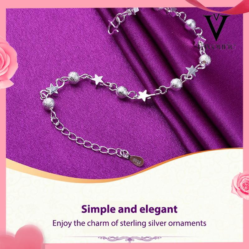 CODManik-manik Pasir Gelang Bintang Kecil Gelang Kaki Fashion Pentagram Girls Jewelry-FA