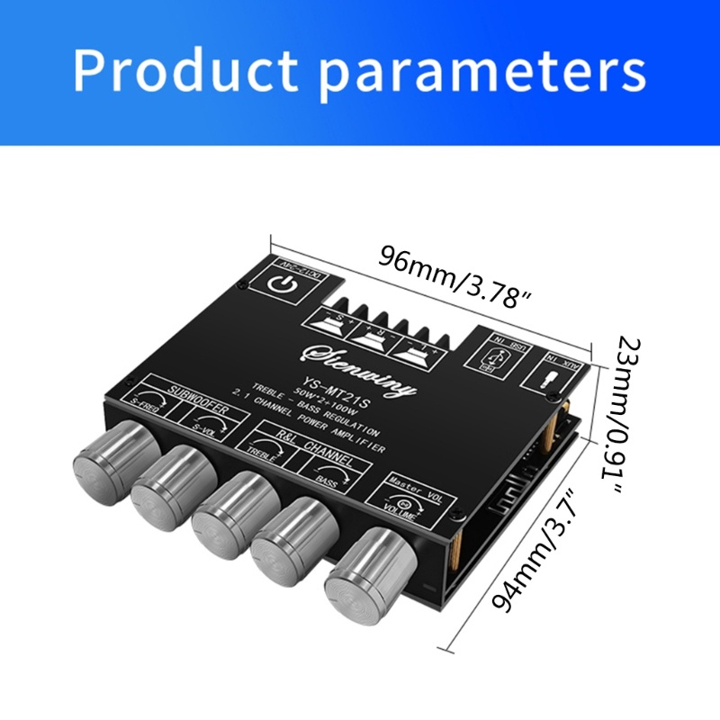 Zzz YS-MT21S Modul Power Amplifier Digital BT5.1 Amplifier Board TPA3116D2 Stereo